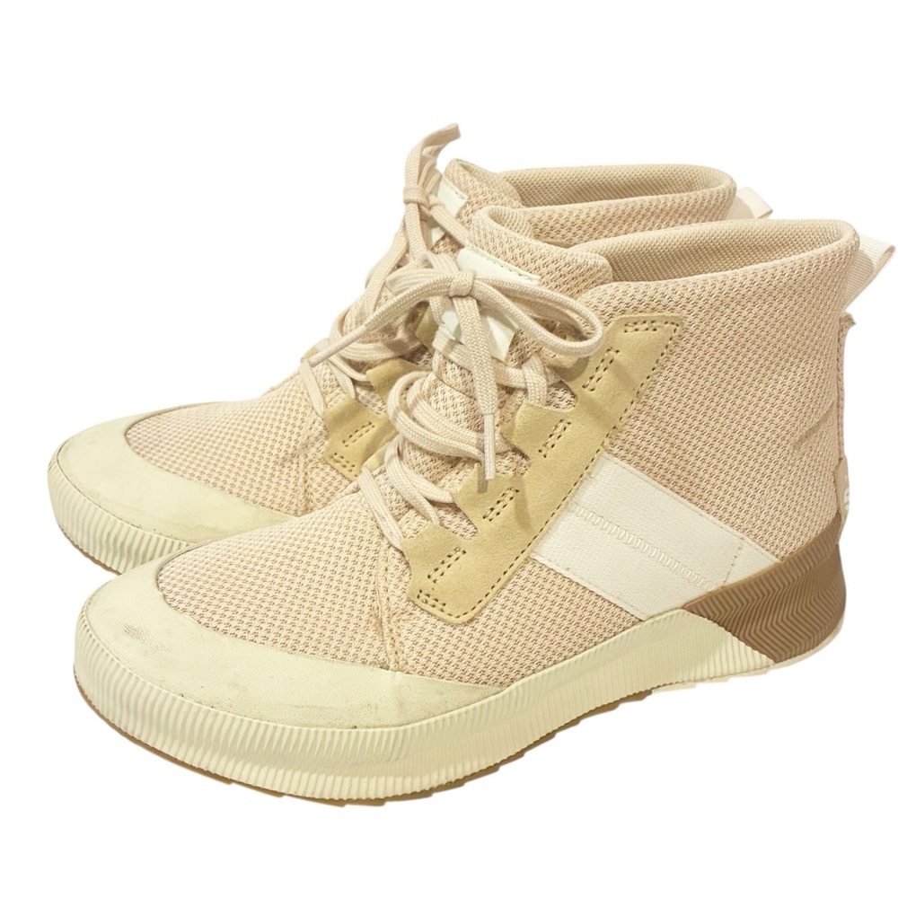 Sorel Womens Size 10 Cream Out N About II Mid Sneaker Waterproof